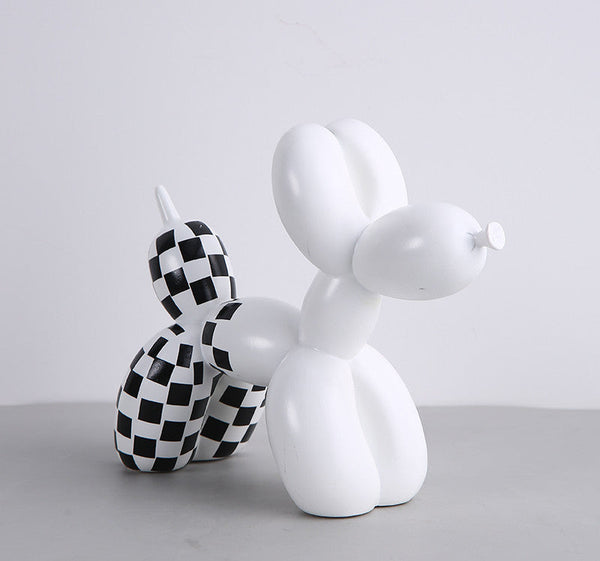 Black And White Balloon Dog Ornament Animal